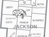 Ohio Map by Counties File Map Of Jackson County Ohio with Municipal and township Labels