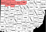 Ohio Map by Counties northwest Ohio Travel Guide at Wikivoyage