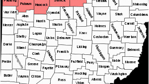 Ohio Map by Counties northwest Ohio Travel Guide at Wikivoyage