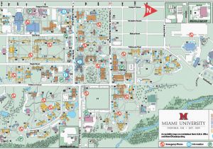 Ohio northern University Campus Map Ohio State University Campus Map Pdf Oxford Campus Maps Miami