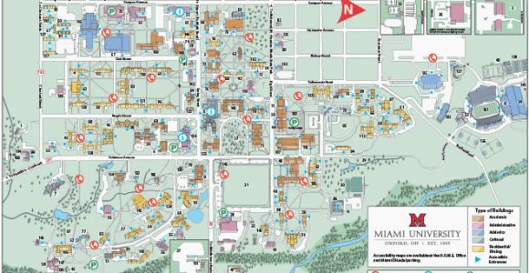 Ohio northern University Campus Map Ohio State University Campus Map Pdf Oxford Campus Maps Miami