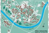 Ohio northern University Map Ohio University S athens Campus Map