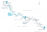 Ohio Rails to Trails Map America S Friendliest Long Distance Rail Trail Great Allegheny Passage