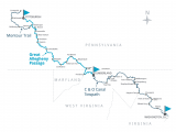 Ohio Rails to Trails Map America S Friendliest Long Distance Rail Trail Great Allegheny Passage