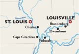 Ohio River Fishing Map Louisville to St Louis River Cruise