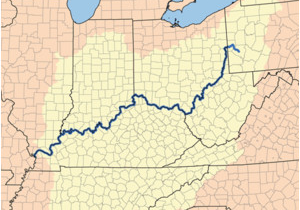 Ohio River On A Map Ohio River Wikivisually