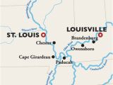 Ohio River Trail Map Louisville to St Louis River Cruise