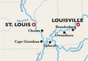 Ohio River Trail Map Louisville to St Louis River Cruise