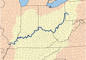 Ohio River Watershed Map Ohio River Wikivisually