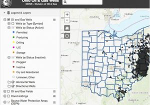 Ohio Road Construction Map Oil Gas Well Locator