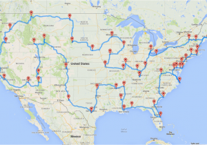 Ohio Road Construction Map This Map Shows the Ultimate U S Road Trip Mental Floss