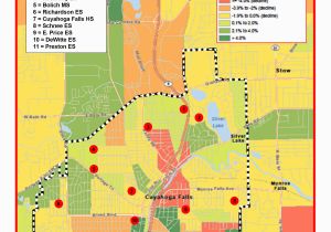 Ohio School Districts Map Board Cuyahoga Falls City School District