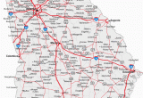 Ohio State Map with Counties and Cities Map Of Georgia Cities Georgia Road Map