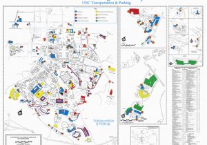 Ohio State University Parking Map Unc Parking Zone Map Unc Transportation Parking