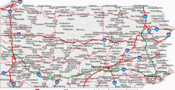 Ohio to Pennsylvania Map Map Of Pennsylvania Cities Pennsylvania Road Map