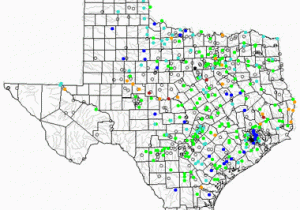 Ohio to Texas Map Map Of Texas Lakes Streams and Rivers