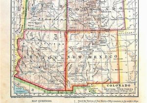 Old Colorado Maps Map Of Colorado and Western Territories United States State Map