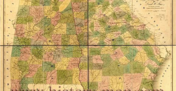 Old Map Of Georgia Old Map Of Georgia and Alabama Civil War Ga Pinterest Georgia