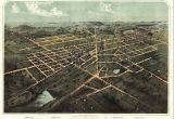 Old Map Of Michigan 1866 Hillsdale Panoramic Michigan Map Genealogy atlas Poster Old