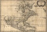 Old Map Of New England 1650 Map United States Canada Mexico Antique north
