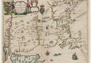 Old Map Of New England New England 1675 Old Map Reprint Seller Colonial New