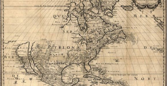 Old Maps Of Canada 1650 Map United States Canada Mexico Antique north