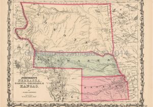 Old Maps Of Colorado Digital Map Unique Colorado Kansas Old Map Johnson 1861 Digital