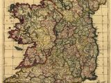 Old Maps Of Ireland Hd Vintage Ireland Map Oil Painting Print On Canvas Retro