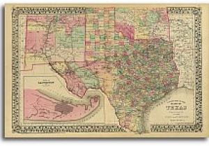 Old Texas Map Prints Texas Historical Maps