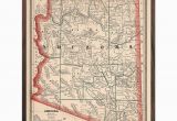 Old Texas Map Prints Trek Back In Time with A Vintage Map Of U S Parks and Historic