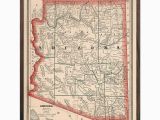 Old Texas Map Prints Trek Back In Time with A Vintage Map Of U S Parks and Historic