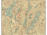 Old topographic Maps Of New England 14 Best Maine Lakes Old topo Maps Custom Reprints Images In