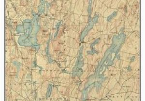 Old topographic Maps Of New England 14 Best Maine Lakes Old topo Maps Custom Reprints Images In