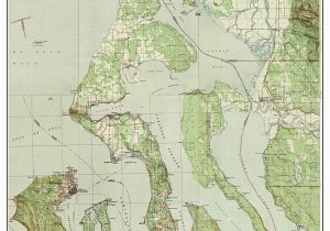 Old topographic Maps Of New England Whidbey island Ca 1944 Usgs Old topographic Map A Composite Custom Print Washington
