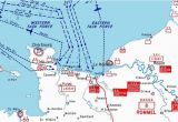 Omaha Beach France Map Pegasus Bridge normandy D Day 6 June 1944