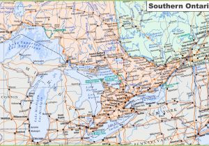 Ontario Canada Map Detailed Map Of southern Ontario