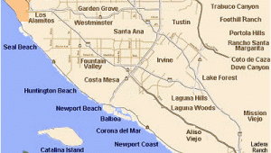 Orange County California Map with Cities Guide to orange County Cities