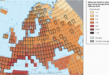 Orange Spain Coverage Map Global and European Temperature European Environment Agency