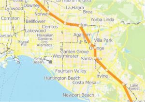 Orange Spain Coverage Map Map Of orange County California Cities What Cities are In orange