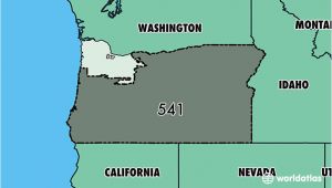 Oregon area Codes Map where is area Code 541 Map Of area Code 541 Eugene or area Code