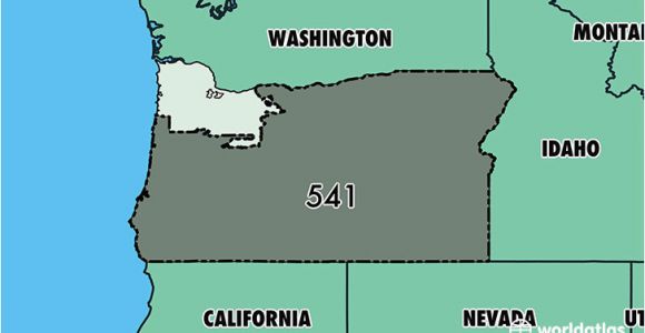 Oregon area Codes Map where is area Code 541 Map Of area Code 541 Eugene or area Code