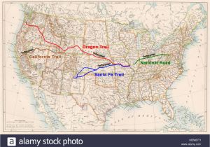 Oregon California Trail Map Manifest Destiny and California Stock Photos Manifest Destiny and