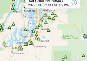 Oregon Campsites Map Us Western States Camping Spots Rv Sites Bundle