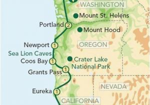 Oregon Coast attractions Map Map or oregon Coast Secretmuseum