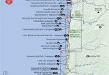 Oregon Coast Camping Map oregon Coast Map Pdf Secretmuseum