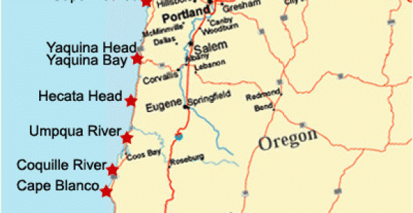 Oregon Coast Lighthouse Map Visit the Lighthouses Of the oregon Coast