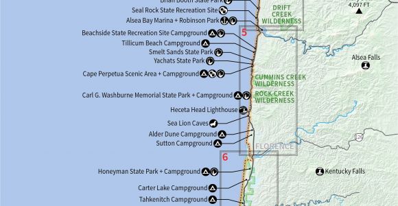 Oregon Coast Map Pdf northern California southern oregon Map Reference 10 Beautiful