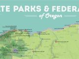 Oregon Coast Map State Parks oregon State Parks Federal Lands Map 24×36 Poster Best Maps Ever