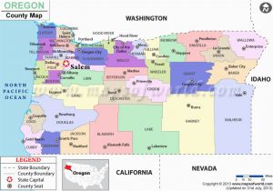 Oregon County Map Outline oregon Counties Maps Cities towns Full Color Modern Design 20540