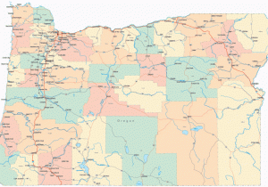 Oregon County Map with Roads Gallery Of oregon Maps